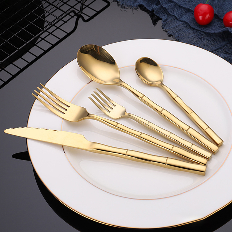 Bamboo Cutlery - Alat makan bambu Stainless Steel desain