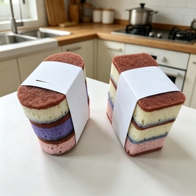 Eco Sponge - Spons Dapur Tebal Dua Sisi |