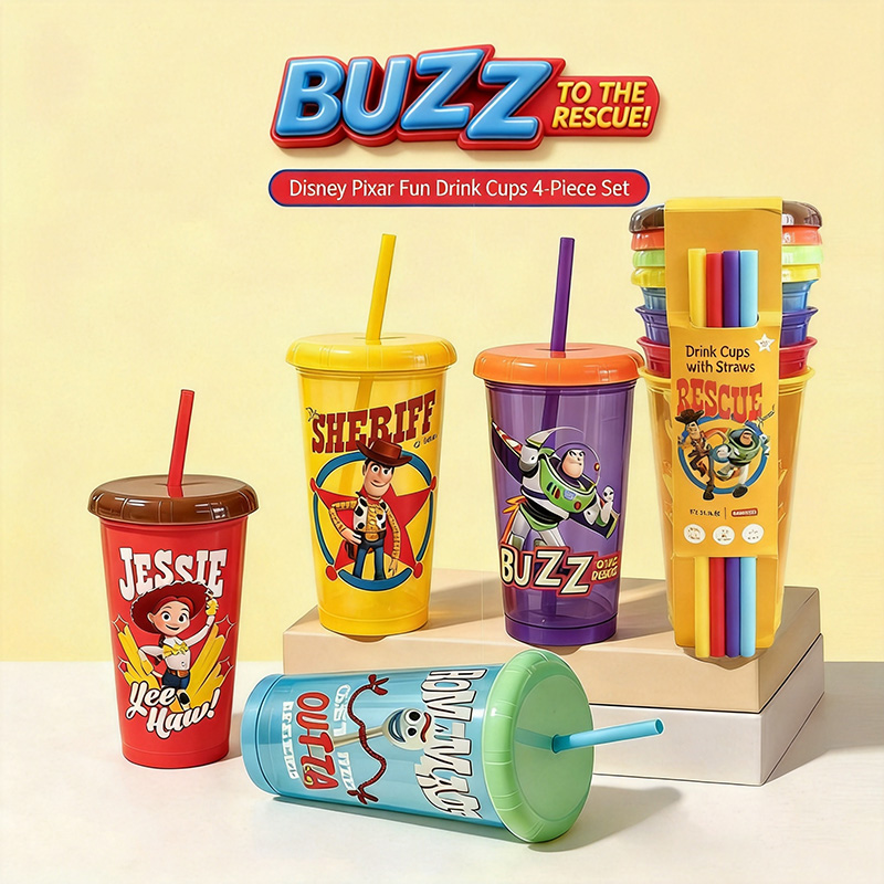 Reusable Straw - Toy Story 5 Gelas Sedotan Plastik