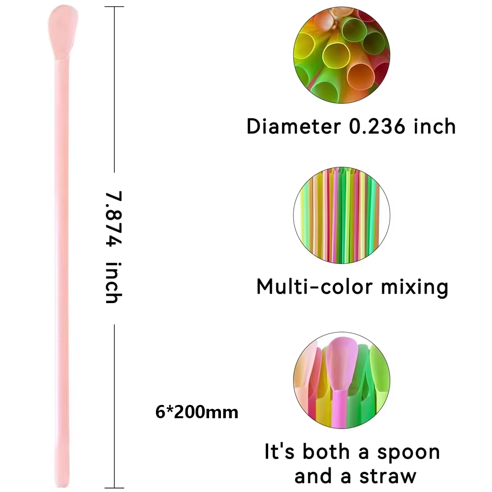 50-2000 buah, sendok dan sedot - Reusable Straw ulasan dan harga