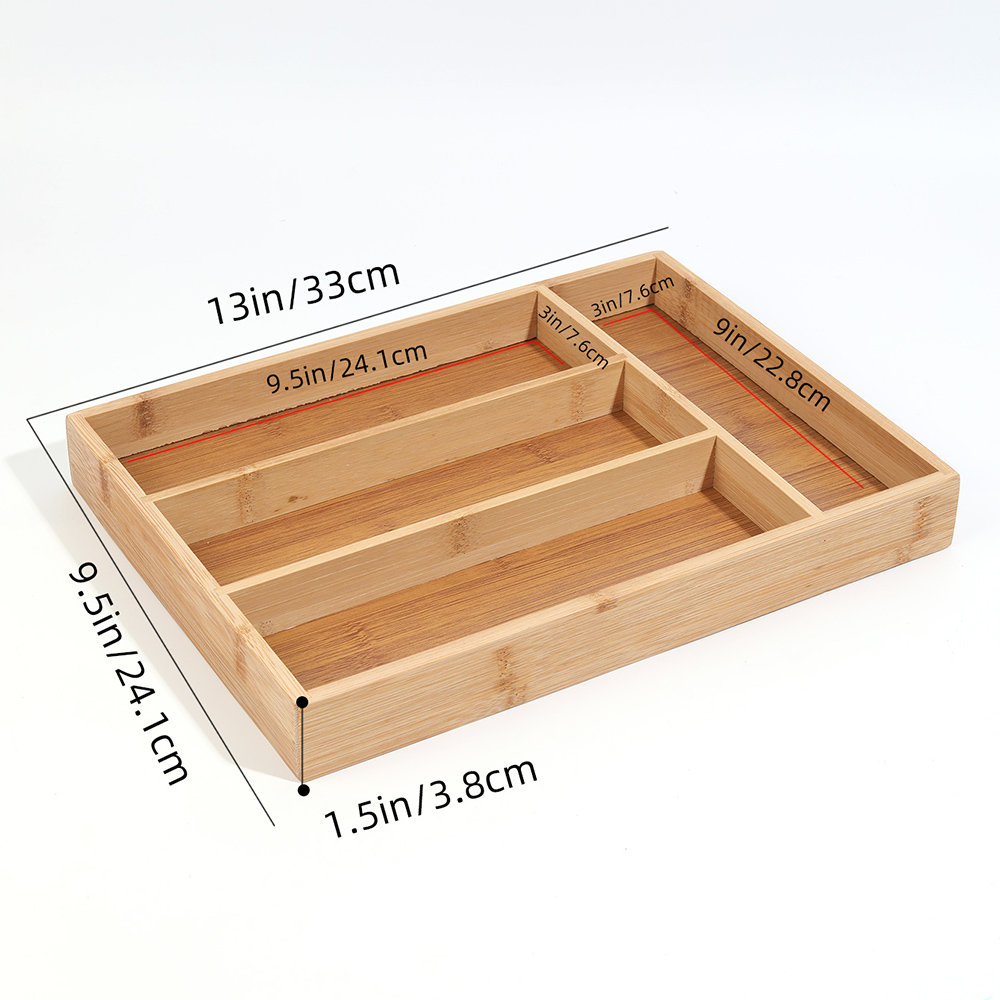 Rak nampan penyimpanan, perala - Bamboo Cutlery ulasan dan harga