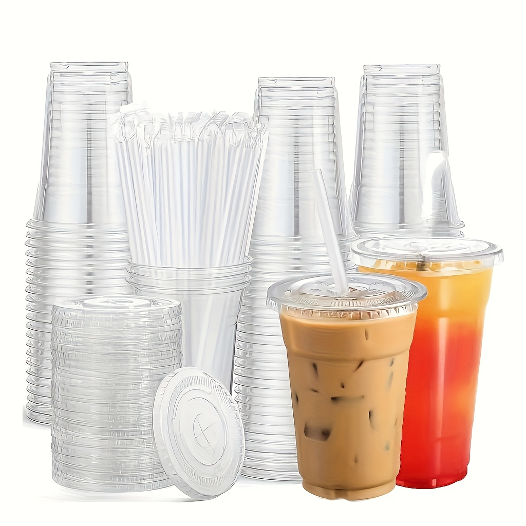 Gelas plastik transparan denga - Reusable Straw ulasan dan harga