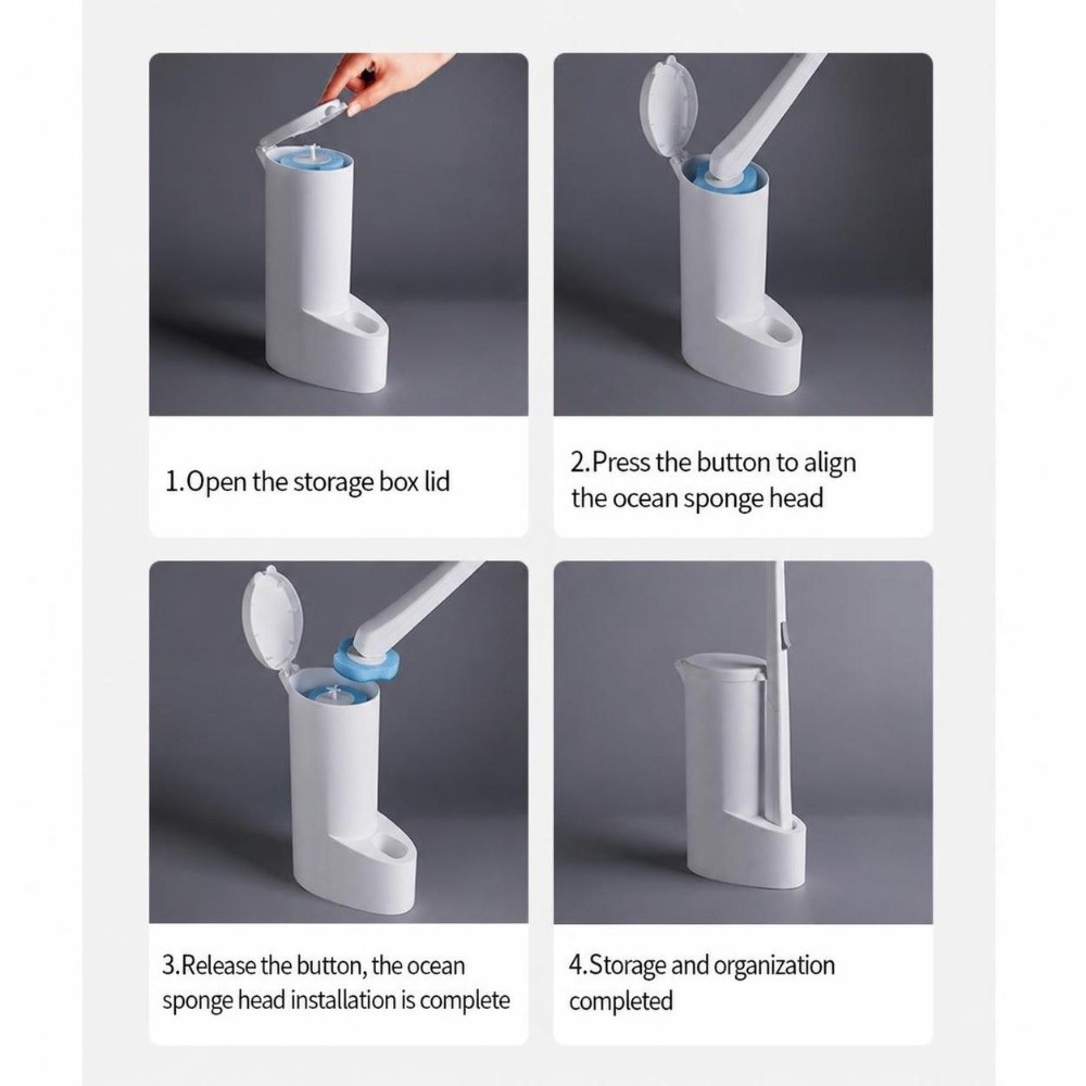 Spons Pembersih Toilet ABS PP, - Eco Sponge ulasan dan harga