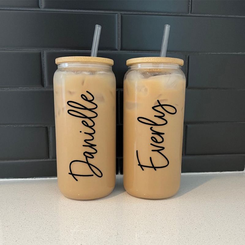 Gelas Kopi Es dengan Tutup dan - Reusable Straw ulasan dan harga