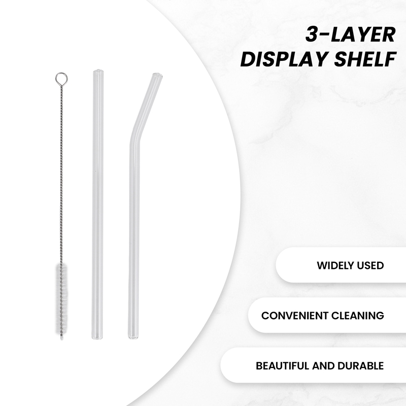 12 Buah Sedotan Kaca Bening Da - Reusable Straw ulasan dan harga
