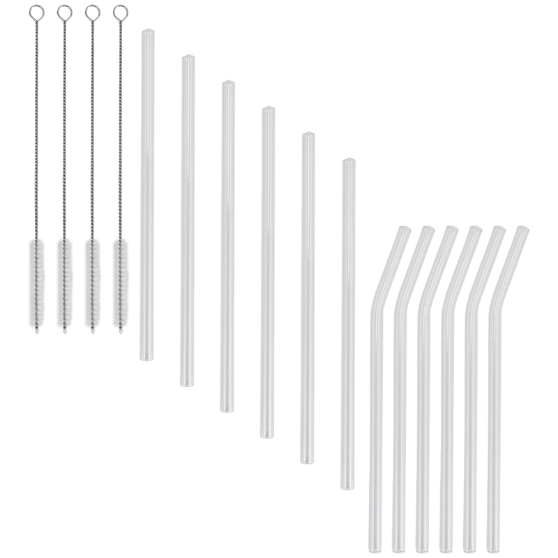 12 Buah Sedotan Kaca Bening Da - Reusable Straw ulasan dan harga