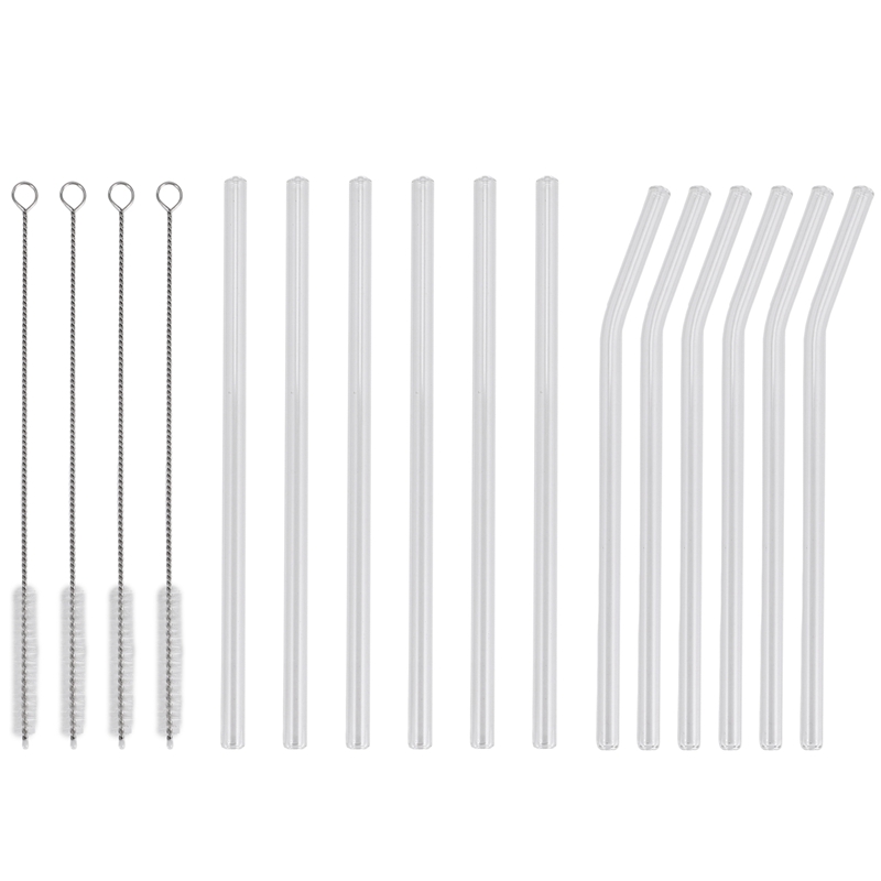 12 Buah Sedotan Kaca Bening Da - Reusable Straw ulasan dan harga