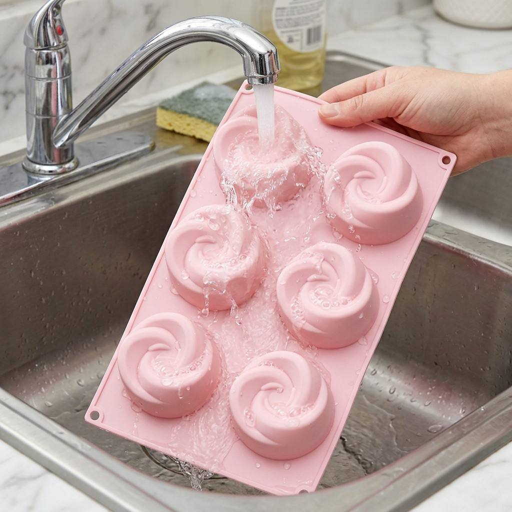 Cetakan Silikon Bunga Mawar 6  - Eco Soap ulasan dan harga