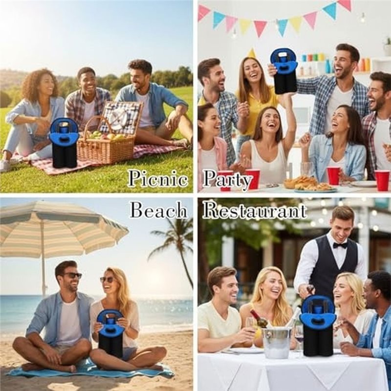 Tas Pembawa Botol Anggur AAAN, - Reusable Bottle ulasan dan harga
