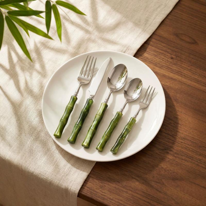 Peralatan Makan dari Baja Anti - Bamboo Cutlery ulasan dan harga