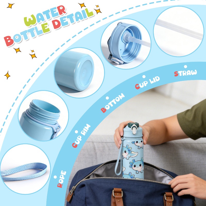 Botol Air Isi Ulang Anti Bocor - Reusable Straw ulasan dan harga